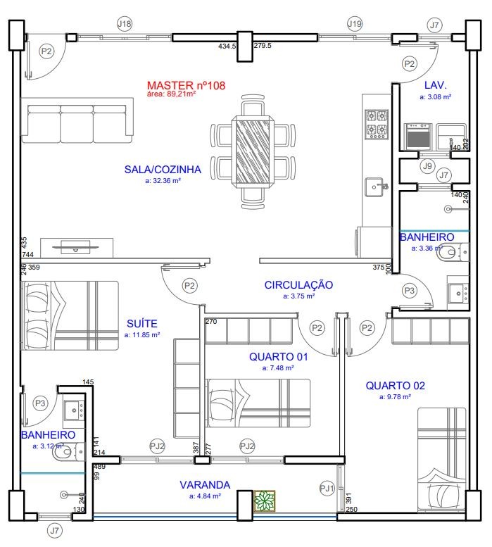 Apartamento para Venda, em , bairro Centro, 3 dormit�rios, 2 banheiros, 1 su�te